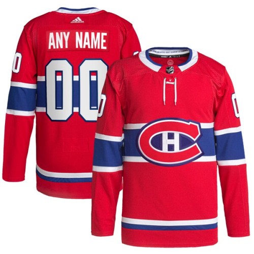 Montreal Canadiens adidas Home Primegreen Authentic Pro Custom Jersey - Red