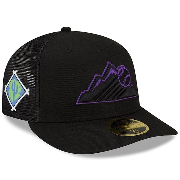 Colorado Rockies New Era 2022 Spring Training Low Profile 59FIFTY Fitted Hat - Black