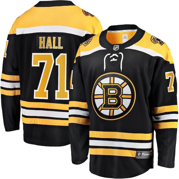 Taylor Hall Boston Bruins Fanatics Branded 2017/18 Home Breakaway Replica Jersey - Black