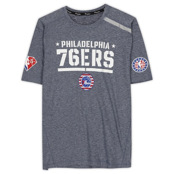 Ben Simmons Philadelphia 76ers Fanatics Authentic Player-Issued Gray "Hoops For Troops" Short Sleeve Shirt from the 2021-22 NBA Season