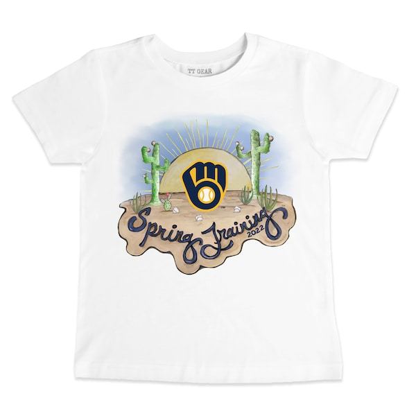 Milwaukee Brewers Tiny Turnip Infant 2022 Spring Training T-Shirt - White