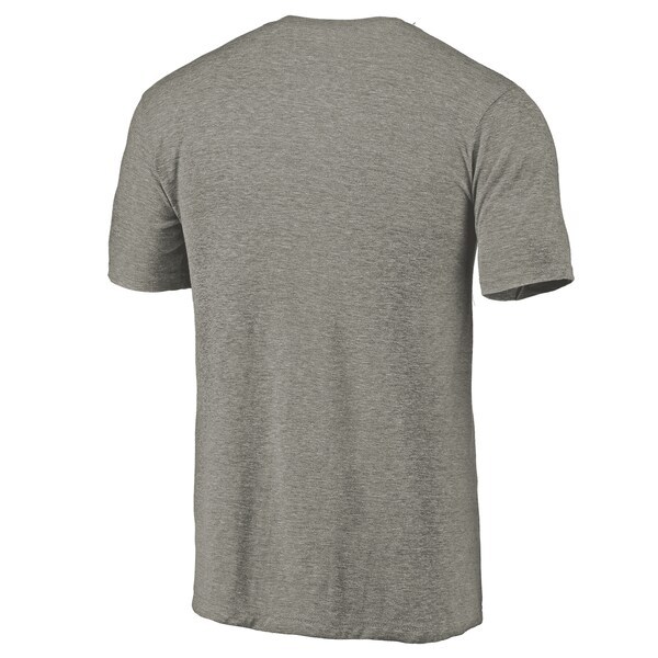 Northwestern Wildcats Fanatics Branded Left Chest Distressed Logo Tri-Blend T-Shirt - Gray Heathered