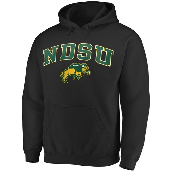 Fanatics Branded NDSU Bison Campus Pullover Hoodie - Black