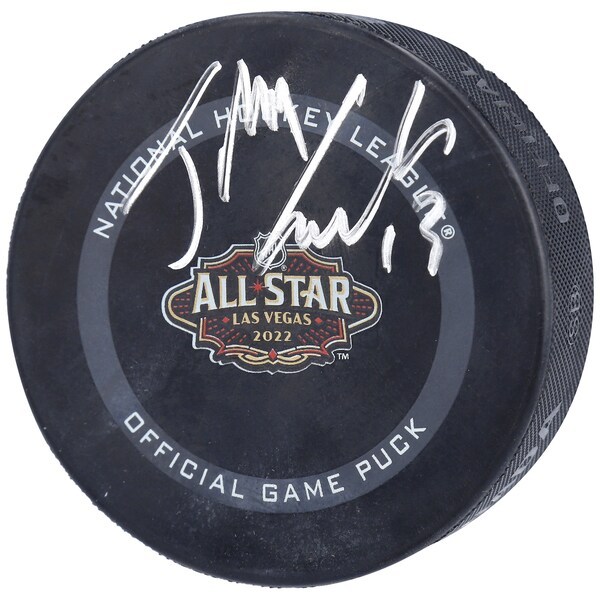 Johnny Gaudreau Calgary Flames Fanatics Authentic Autographed 2022 NHL All-Star Game Official Game Puck