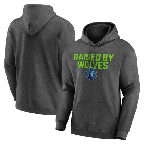 Minnesota Timberwolves Victory Earned Pullover Hoodie - Heathered Charcoal