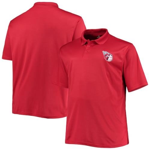 Cleveland Guardians Birdseye Polo - Red