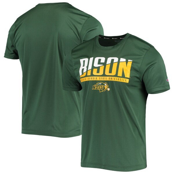 NDSU Bison Champion Wordmark Slash T-Shirt - Green