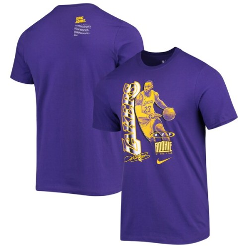 LeBron James Los Angeles Lakers Nike Select Series MVP Name & Number T-Shirt - Purple