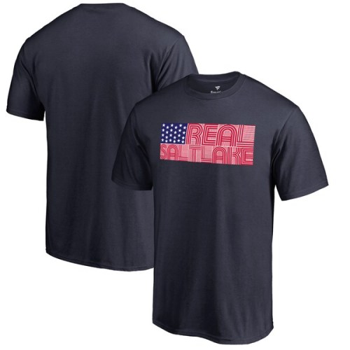 Real Salt Lake Fanatics Branded Patriotic Wordmark T-Shirt - Navy