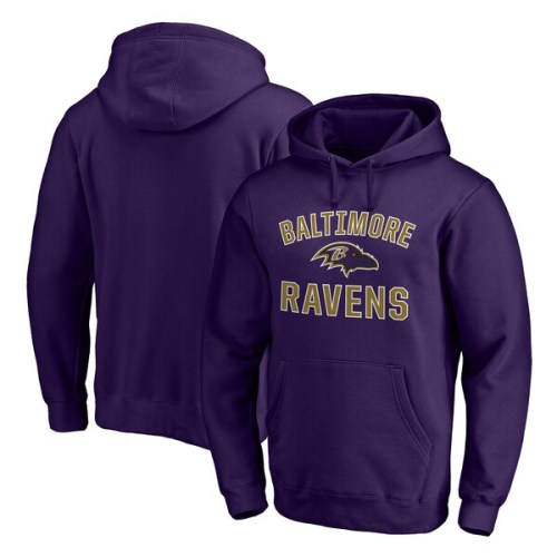 Baltimore Ravens Fanatics Branded Victory Arch Team Pullover Hoodie - Purple