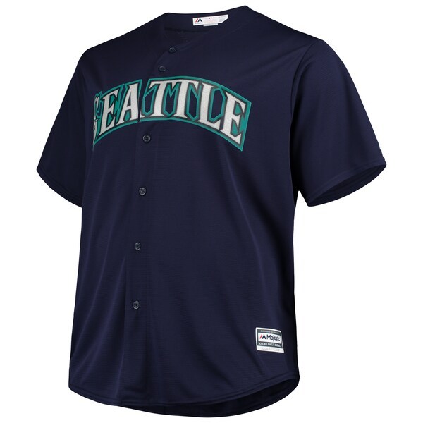 Seattle Mariners Majestic Alternate Official Cool Base Jersey - Navy