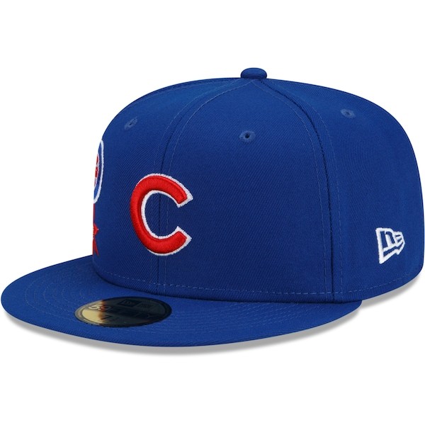 Chicago Cubs New Era City Cluster 59FIFTY Fitted Hat - Royal