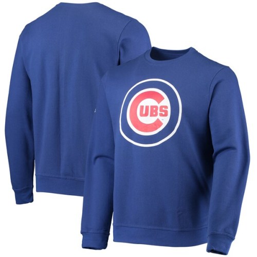 Chicago Cubs Stitches Logo Pullover Sweatshirt - Royal