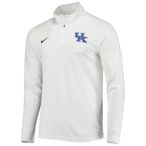 Kentucky Wildcats Nike Intensity Quarter-Zip Performance Jacket - White