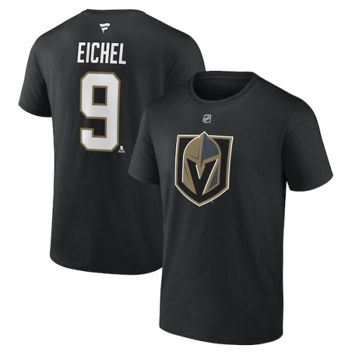 Jack Eichel Vegas Golden Knights Fanatics Branded Authentic Stack Name & Number T-Shirt - Black