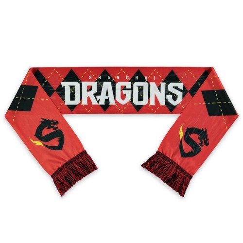 Shanghai Dragons 58'' x 6.5'' Overwatch League Argyle Scarf
