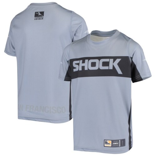 San Francisco Shock Youth Sublimated Replica Jersey T-Shirt - Charcoal
