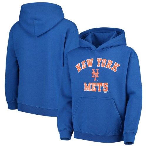 New York Mets Stitches Youth Fleece Pullover Hoodie - Royal