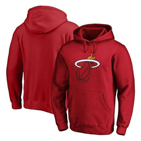 Miami Heat Fanatics Branded Primary Team Logo Pullover Hoodie - Red