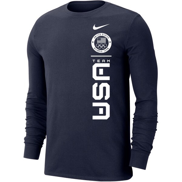Team USA Nike Logo Performance Long Sleeve T-Shirt - Navy