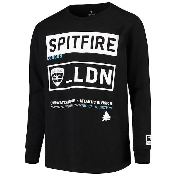 London Spitfire Youth Overwatch League Double Down Long Sleeve T-Shirt - Black