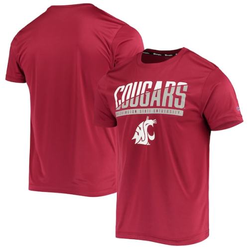 Washington State Cougars Champion Wordmark Slash T-Shirt - Crimson