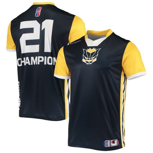 Pacers Gaming Champion Authentic Jersey V-Neck T-Shirt - Navy/Gold