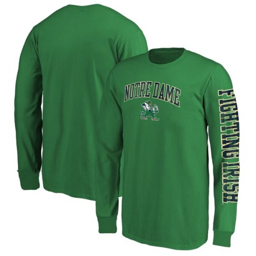 Notre Dame Fighting Irish Fanatics Branded Daol Mascot Long Sleeve T-Shirt - Green