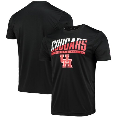 Houston Cougars Champion Wordmark Slash T-Shirt - Black