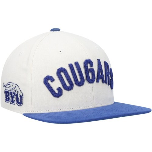 BYU Cougars Zephyr Balsam Snapback Hat - Cream/Royal