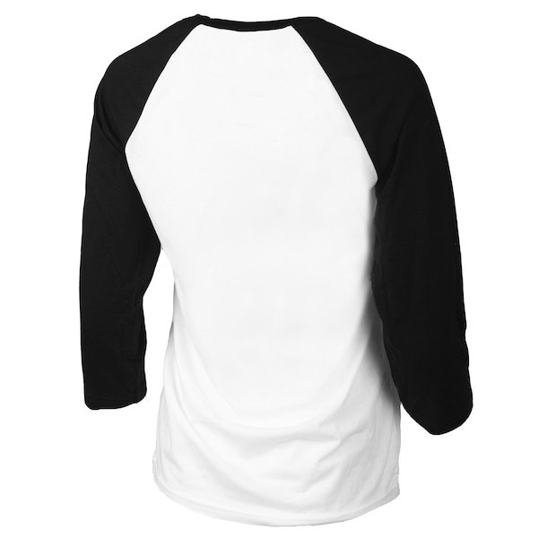 Detroit Tigers Tiny Turnip Women's 2022 Spring Training 3/4 Sleeve Raglan T-Shirt - White/Black