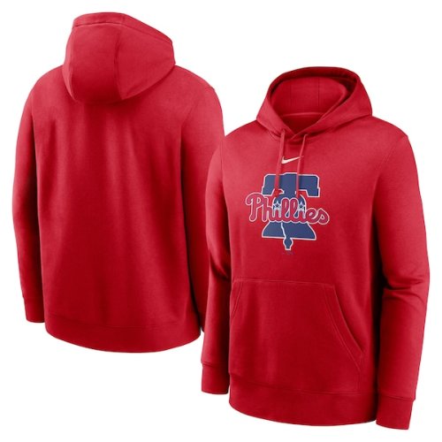 Philadelphia Phillies Nike Alternate Logo Club Pullover Hoodie - Red