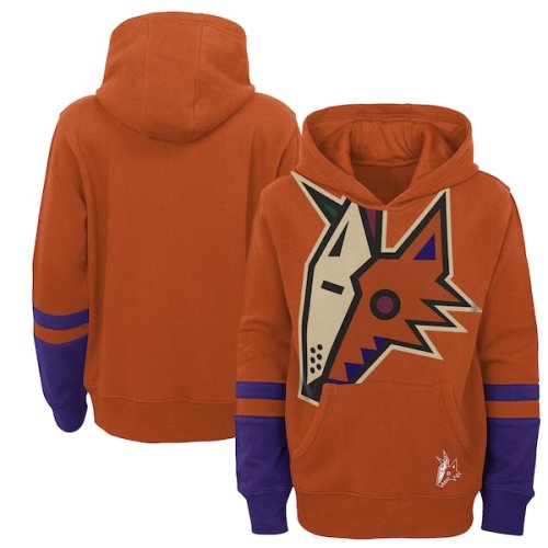 Arizona Coyotes Youth Special Edition Big Logo Pullover Hoodie - Brown
