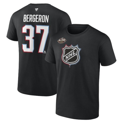 Patrice Bergeron Boston Bruins Fanatics Branded 2022 NHL All-Star Game Name & Number T-Shirt - Black