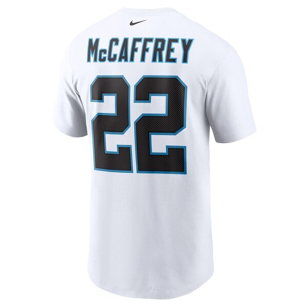 Christian McCaffrey Carolina Panthers Nike Name & Number T-Shirt - White