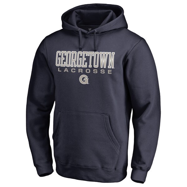 Georgetown Hoyas Fanatics Branded True Sport Lacrosse Pullover Hoodie - Navy