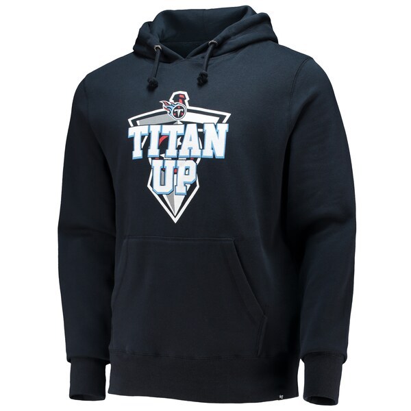 Tennessee Titans '47 Team Headline Pullover Hoodie - Navy