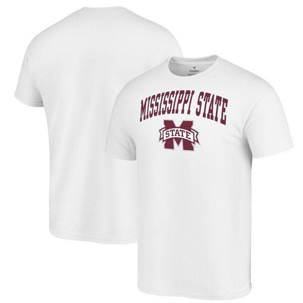 Mississippi State Bulldogs Fanatics Branded Logo Campus T-Shirt - White