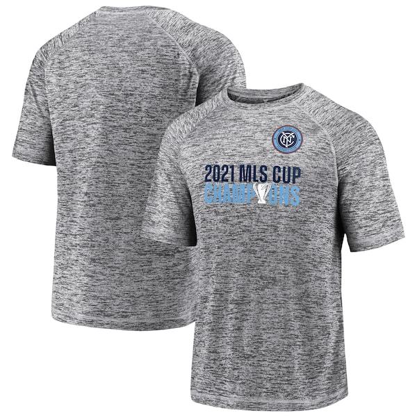 New York City FC Fanatics Branded 2021 MLS Cup Champions Emblem T-Shirt - Gray