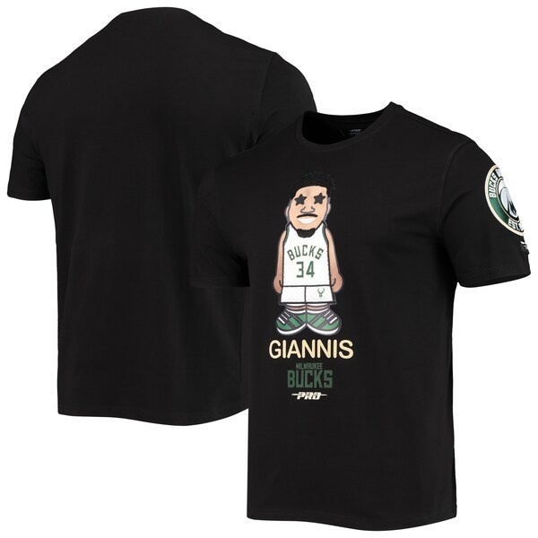 Giannis Antetokounmpo Milwaukee Bucks Pro Standard Caricature T-Shirt - Black