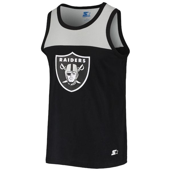 Las Vegas Raiders Starter Team Touchdown Fashion Tank Top - Black/Silver