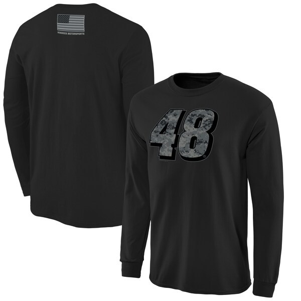 Jimmie Johnson Digi Camo Battallion Long Sleeve T-Shirt - Black