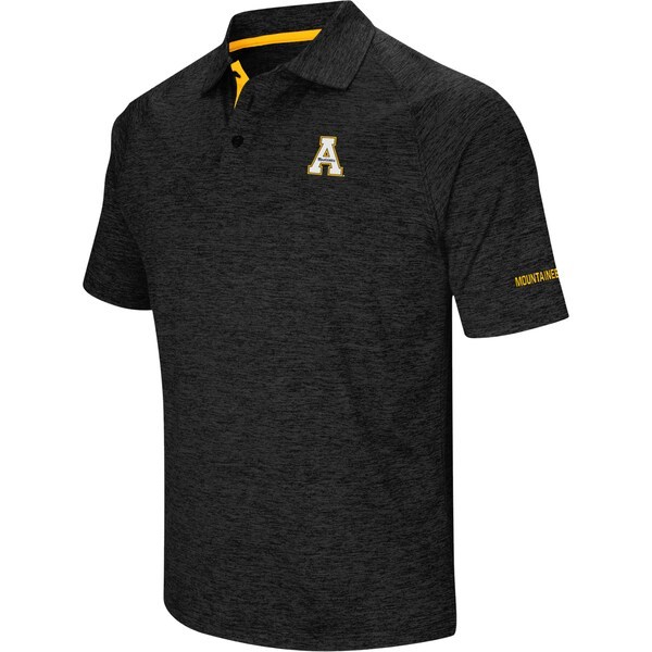 Appalachian State Mountaineers Colosseum Down Swing Polo - Black