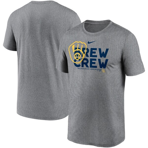 Milwaukee Brewers Nike Local Rep Legend Performance T-Shirt - Heathered Gray
