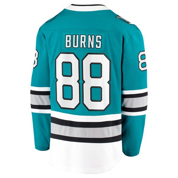 Brent Burns San Jose Sharks Fanatics Branded 30th Anniversary Premier Breakaway Player Jersey - Teal