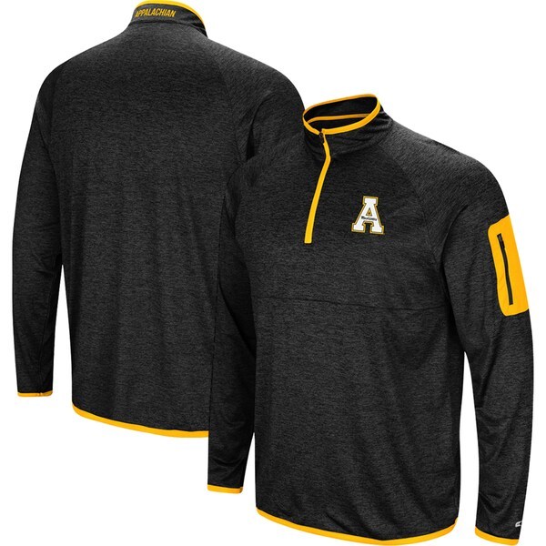 Appalachian State Mountaineers Colosseum Amnesia Quarter-Zip Pullover Jacket - Black