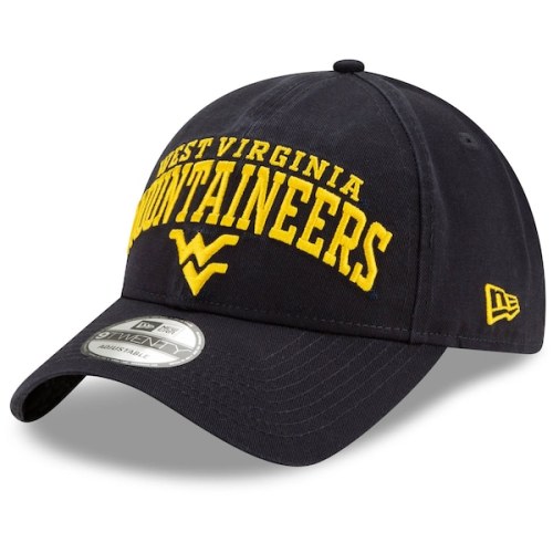 West Virginia Mountaineers New Era Arch Over Logo 9TWENTY Adjustable Hat - Navy