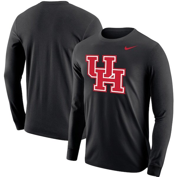 Houston Cougars Nike Primary Logo Long Sleeve T-Shirt - Black