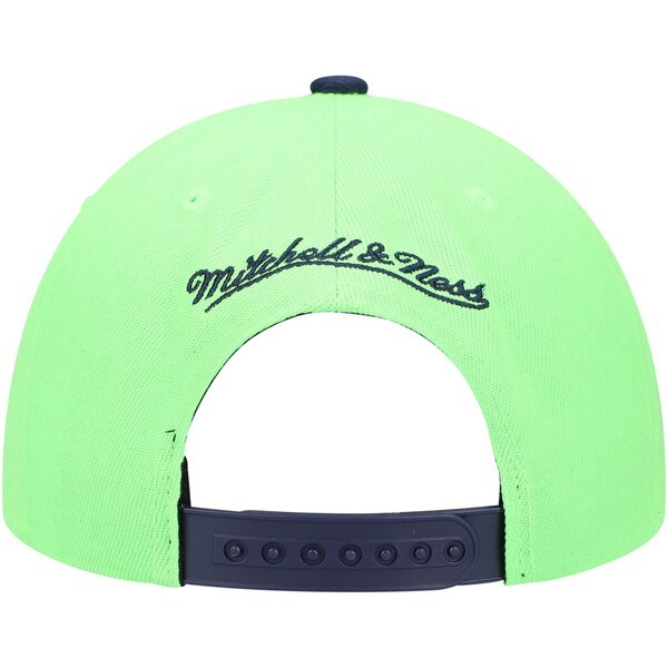 Minnesota Timberwolves Mitchell & Ness XL Wordmark Snapback Hat - Green/Navy