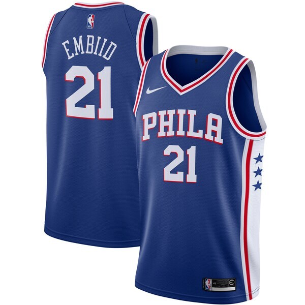 Joel Embiid Philadelphia 76ers Nike 2019/2020 Swingman Jersey - Icon Edition - Royal